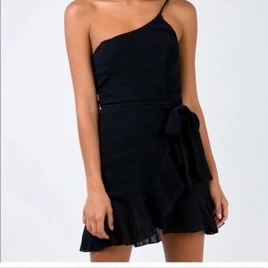 BLACK PRINCESS POLLY MINI DRESS
